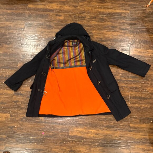 Vintage Paul & Shark Wool Duffle Coat – Black – Made in Italy - Picture 9 of 13